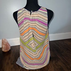 Daniel Rainn Size M Multicolored Blouse Top semi Shear